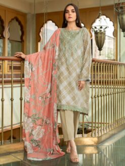 Lime-lite new summer collection with Chiffon dupatta