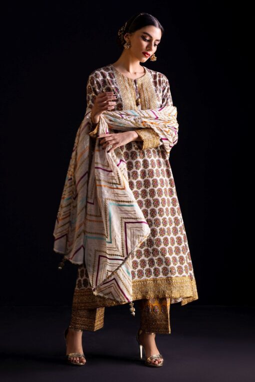 Khaadi new summer collection with Lawn dupatta