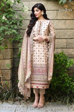 Asim jofa new summer collection with Chiffon dupatta