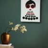 canvas pop art painting for girls room with acrylic