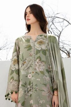 Baroque summer lawn collection with lawn dupatta