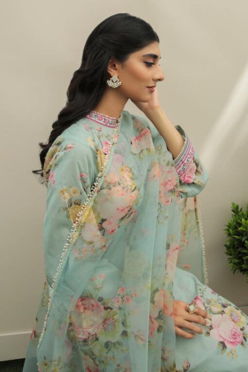 Baroque summer lawn collection with lawn dupatta