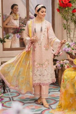 Mushq summer lawn collection with lawn dupatta