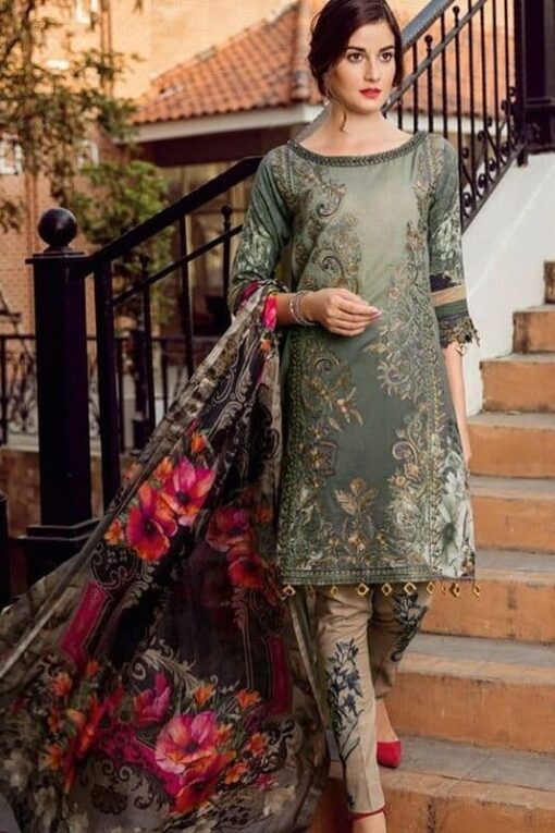 Iznik summer lawn collection with Chiffon dupatta