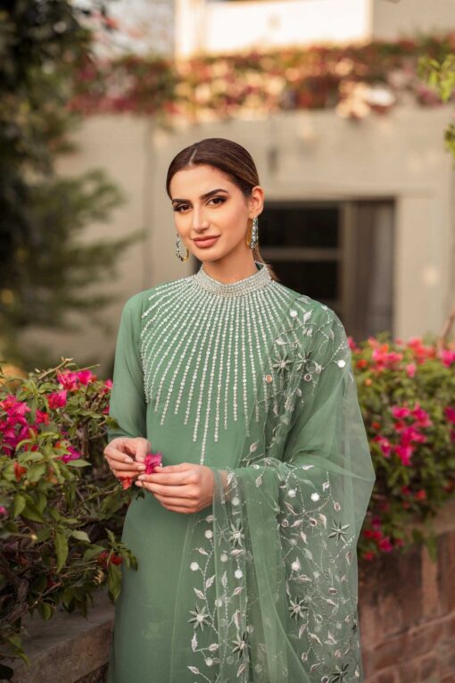 Natasha kamal summer lawn collection with Organza Embroidered dupatta